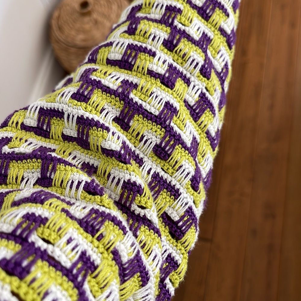 Rena Lange Black, White & Yellow Patterned Knit Cardigan - Picture 3 of 3